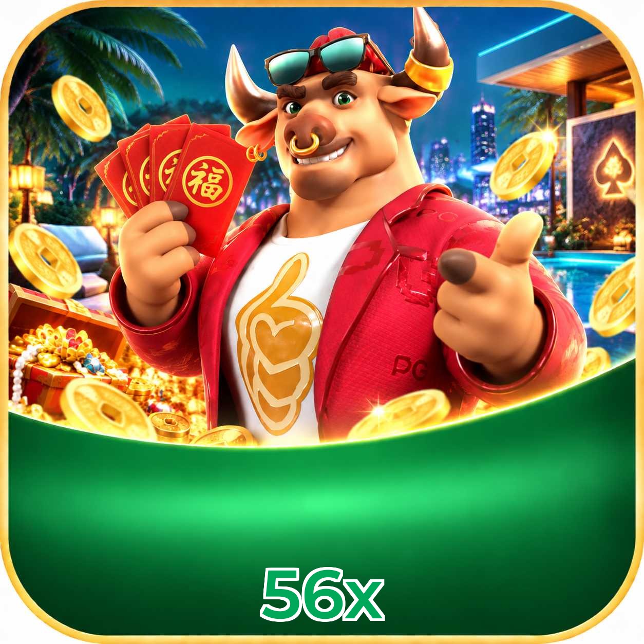 App 56x com catálogo premium, PIX e suporte 24/7